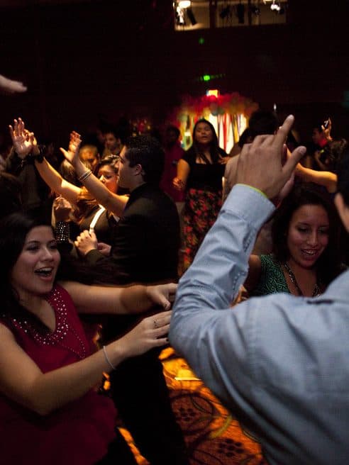 Friday party — two floors