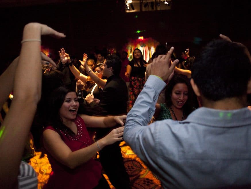 Friday party, main floor