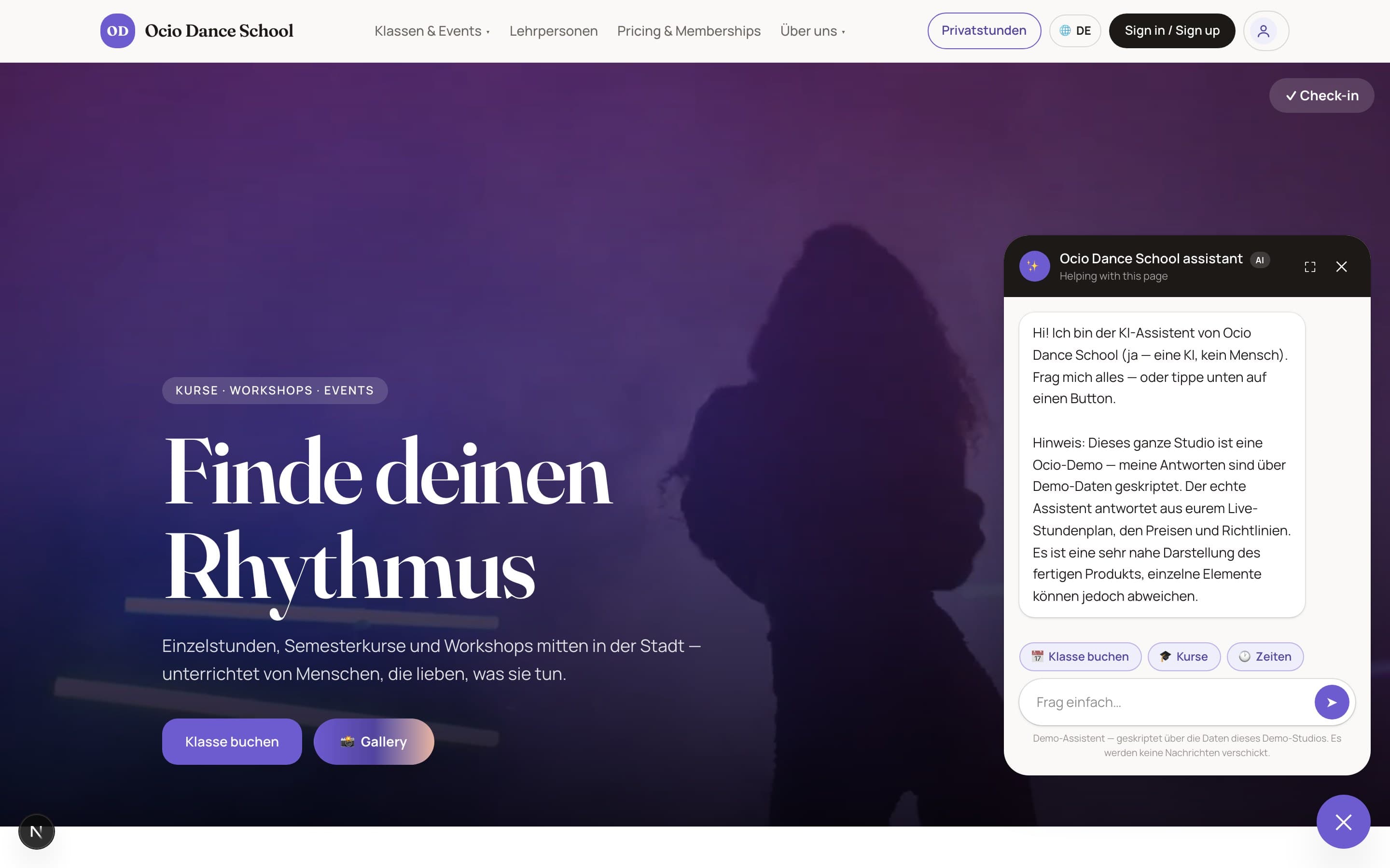 Der KI-Assistent, der aus Ihrem Stundenplan antwortet