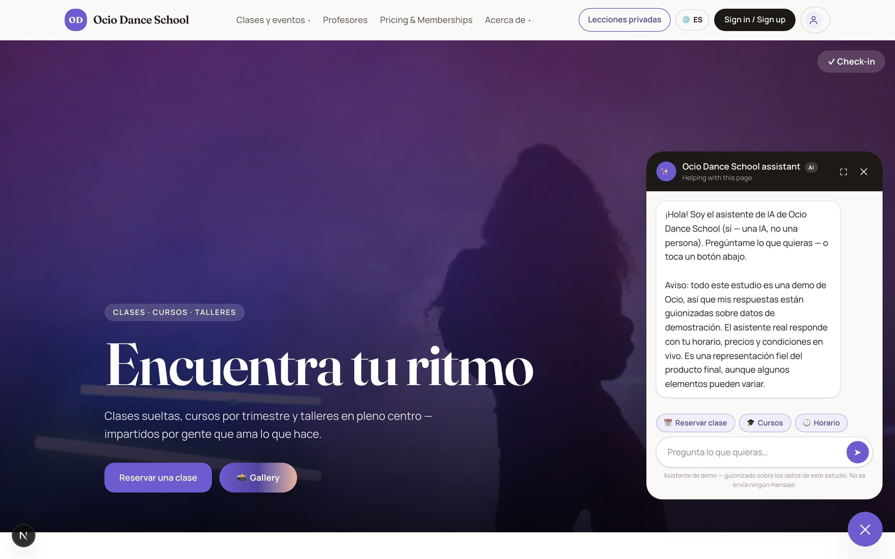 El asistente de IA, que responde desde tu horario