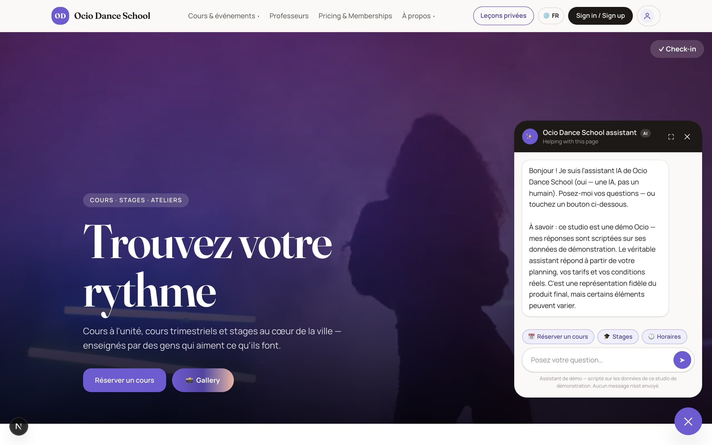 L'assistant IA, qui répond depuis votre planning